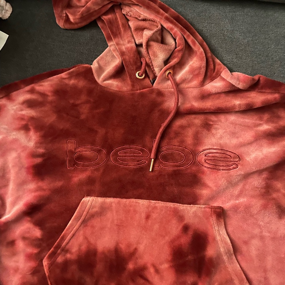 Bebe Sweatshirt Tie-Dye Suede.